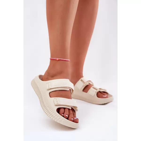  Дамски чехли BIG STAR RR274A529 BEIGE Big Star Shoes 