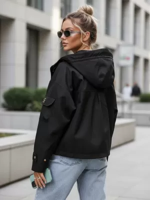 Дамско яке DSTREET TY5636 ЧЕРЕН