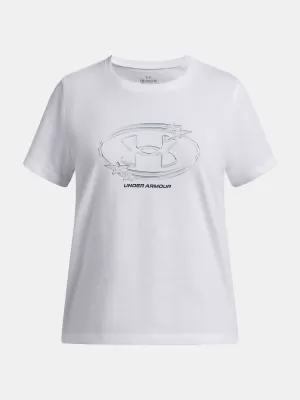 Тениска за момиче UNDER ARMOUR UA G STAR LOGO LOCKERTAG SS 6009718-100 БЯЛО