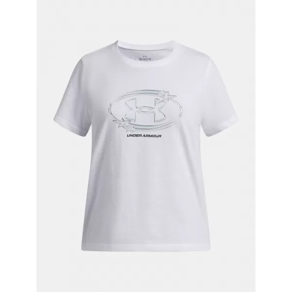  Тениска за момиче UNDER ARMOUR UA G STAR LOGO LOCKERTAG SS 6009718-100 БЯЛО 