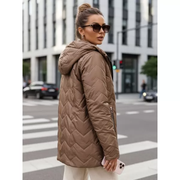  Дамско яке DSTREET TY5608 КАФЯВО 