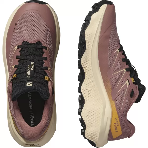  Дамски обувки SALOMON ULTRA FLOW 2 GTX W L47884500 ТРЕВА/НЕЖНА ПРАСКОВА/ТОПЛА КАЙСИЯ 