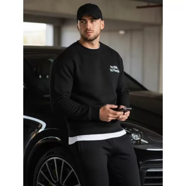  Мъжки суичър DSTREET BX5947 ЧЕРЕН 