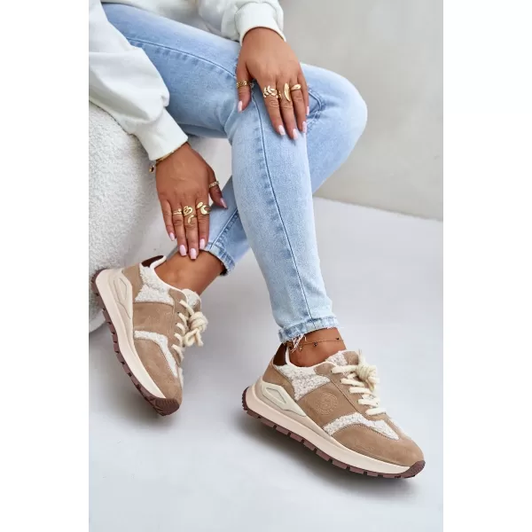  Дамски обувки BIG STAR OO274A317 BEIGE Big Star Shoes 