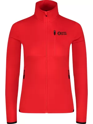 Дамски суичър powerfleece NORDBLANC SEDGE NBWFL8291 ЧЕРВЕНО