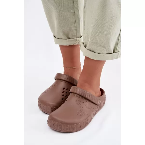  Дамски чехли BIG STAR TT274A085 КАФЯВО/БЕЖОВО Big Star Shoes 