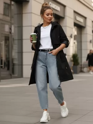 Дамско яке DSTREET TY5554 ЧЕРЕН