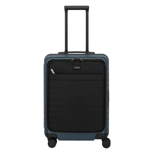  Бордов куфар TITAN Overseas S Front pocket СРЕДНОЩНО СИНЬО 
