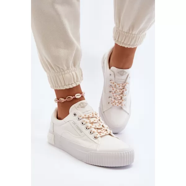  Дамски кецове LEE COOPER LCW-24-31-2170 БЯЛО 