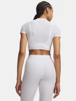 Дамска тениска UNDER ARMOUR HEATGEAR ELITE CROP MCK SS 6014710-100 БЯЛО