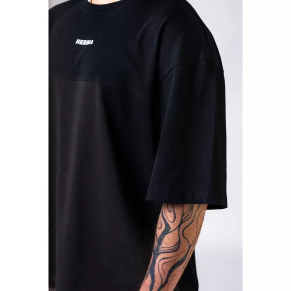  Овърсайз тениска POWER 898 BLACK Nebbia 