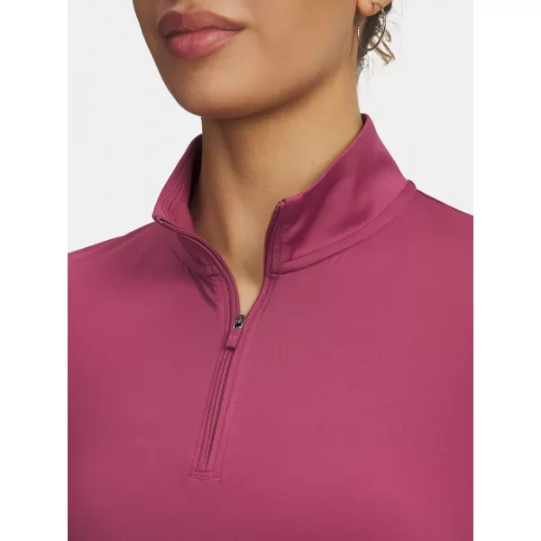  Дамска тениска UNDER ARMOUR UA DRIVE 1/4 ZIP 6003797-659 ЧЕРВЕНО 