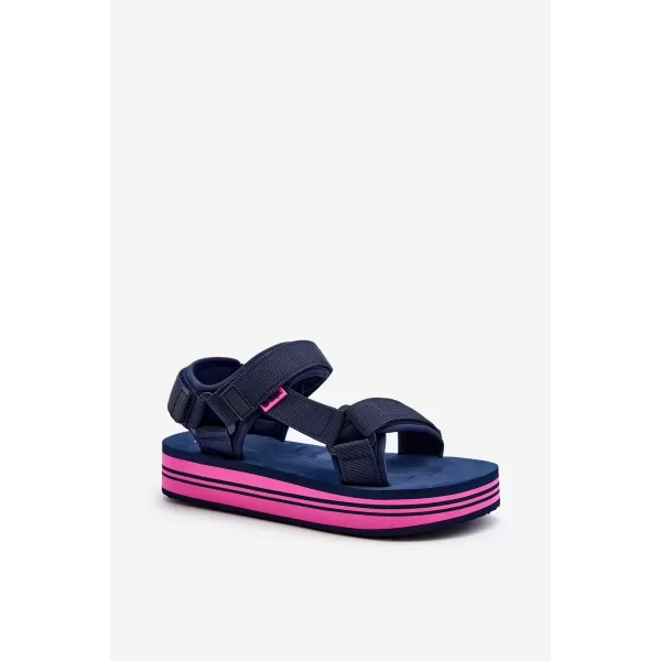  Дамски сандали LEE COOPER LCW-24-05-2753L ФЛОТ/ФУКСИЯ 