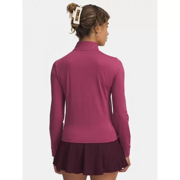  Дамска тениска UNDER ARMOUR UA DRIVE 1/4 ZIP 6003797-659 ЧЕРВЕНО 