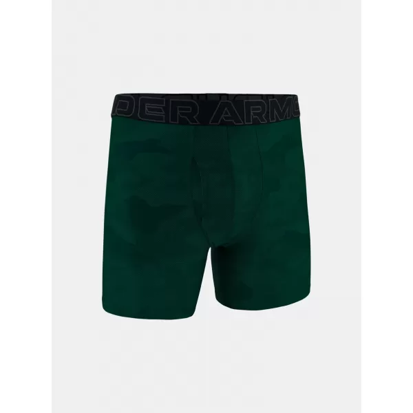  Мъжки боксерки UNDER ARMOUR UA PERFORMANCE TECH - PRINT 6IN - 1PK 1383875-338 ЗЕЛЕНО 