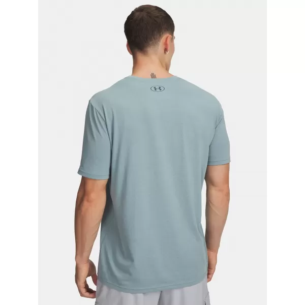  Мъжка тениска UNDER ARMOUR UA TEAM ISSUE WORDMARK SS 1329582-323 ЗЕЛЕНО 