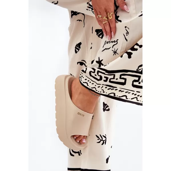  Дамски чехли BIG STAR RR274A569 BEIGE Big Star Shoes 
