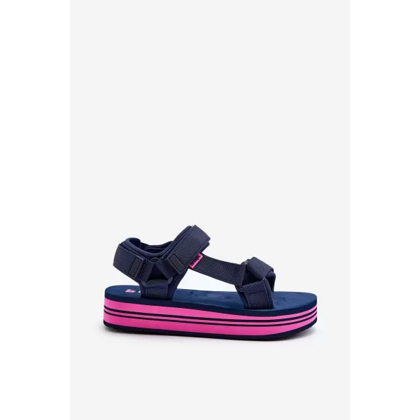  Дамски сандали LEE COOPER LCW-24-05-2753L ФЛОТ/ФУКСИЯ 