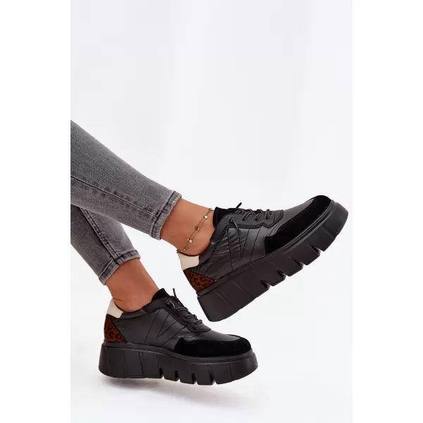  Дамски кецове VINCEZA 58565 ЧЕРЕН 