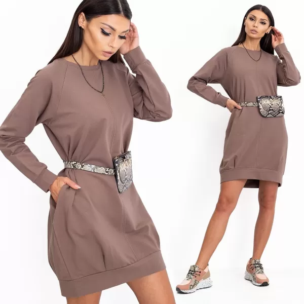  Рокля BASIC FEEL GOOD RV-TU-5184.93P КАФЯВО 