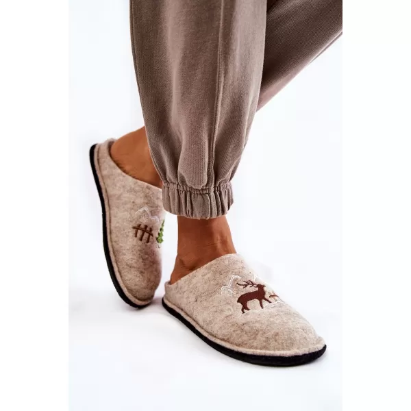  Дамски чехли BIG STAR KK276016 BEIGE Big Star Shoes 