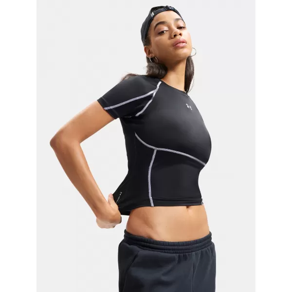  Дамска тениска UNDER ARMOUR HEATGEAR ELITE SS 6015368-008 ЧЕРЕН 