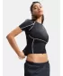 Дамска тениска UNDER ARMOUR HEATGEAR ELITE SS 6015368-008 ЧЕРЕН