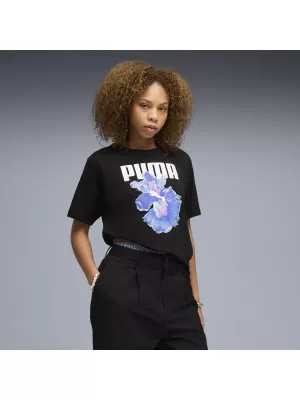 Дамска тениска PUMA GRAPHICS RELAXED TEE BETTER 691908_01 ПУМА ЧЕРНА