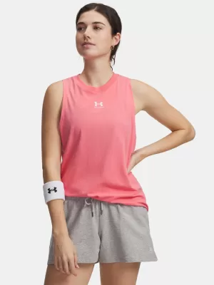 Дамски потник UNDER ARMOUR UA RIVAL MUSCLE TANK 1383659-600 РОЗОВО