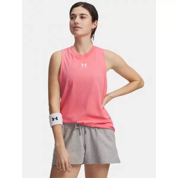  Дамски потник UNDER ARMOUR UA RIVAL MUSCLE TANK 1383659-600 РОЗОВО 