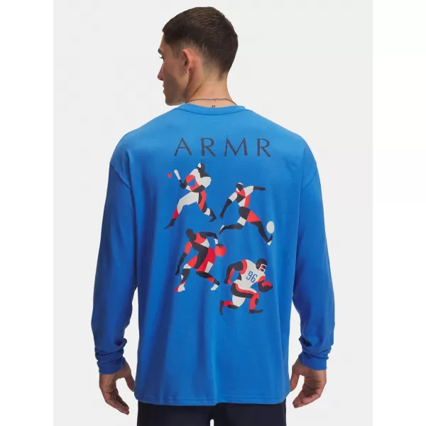  Мъжка тениска UNDER ARMOUR UA HWT MODERN SPORT OS LS 6004885-402 СИНЬО 