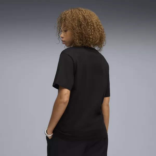  Дамска тениска PUMA GRAPHICS RELAXED TEE BETTER 691908_01 ПУМА ЧЕРНА 