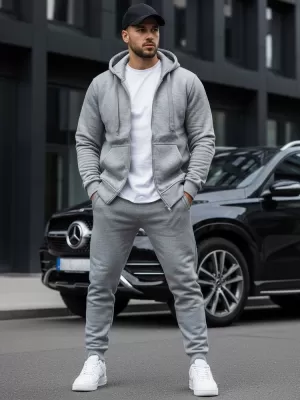Мъжки суичър DSTREET BX2412 СВЕТЛО СИВО