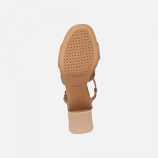  Дамски сандали GEOX NEW ERAKLIA 80 T01 G012894 СВЕТЛО КАФЯВО 