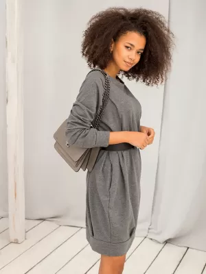 Рокля BASIC FEEL GOOD RV-TU-5184.93P ТЪМНО СИВО
