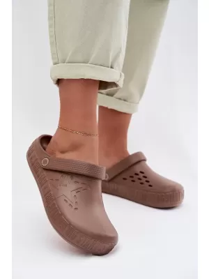 Дамски чехли BIG STAR TT274A085 КАФЯВО/БЕЖОВО Big Star Shoes