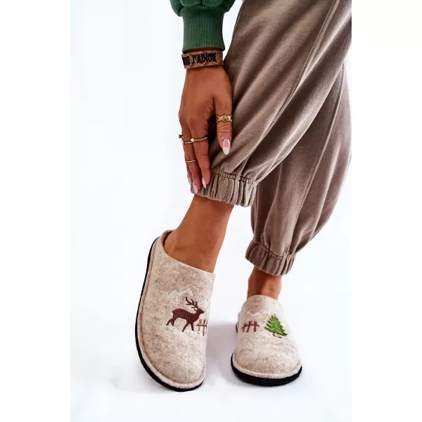  Дамски чехли BIG STAR KK276016 BEIGE Big Star Shoes 