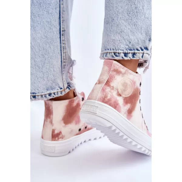 Дамски маратонки BIG STAR LL274048 BEIGE/NUDE Big Star Shoes 