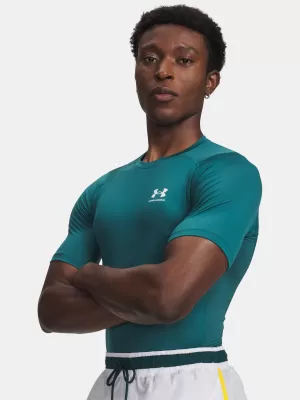 Мъжка тениска UNDER ARMOUR UA HG ARMOUR COMP SS ЗЕЛЕНО