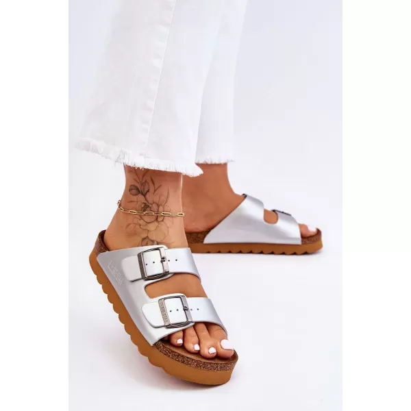  Дамски чехли BIG STAR LL274476 SILVER Big Star Shoes 