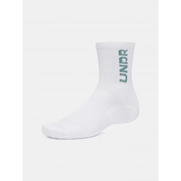  Чорапи UNDER ARMOUR UA 3-MAKER 3PK MID-CREW 1373084-106 БЯЛО 