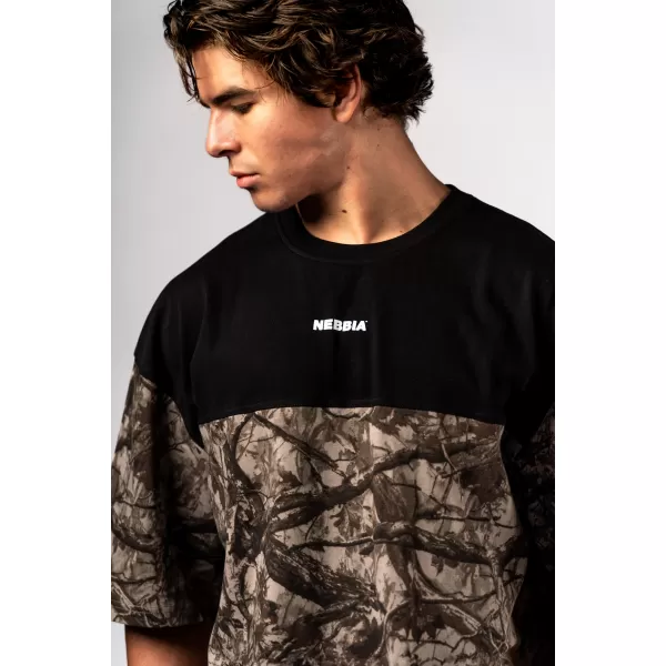  Овърсайз тениска POWER 898 LIGHT BROWN CAMO Nebbia 