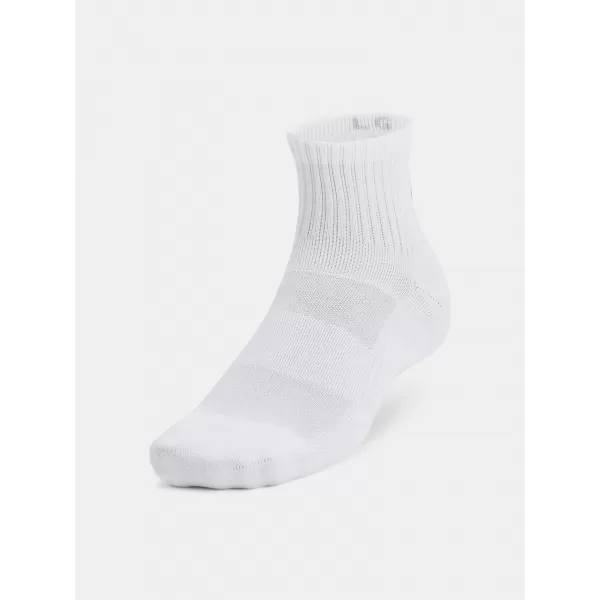  Чорапи UNDER ARMOUR UNISEX UA TC QTR (3 PÁRY) 1386372-100 БЯЛО 