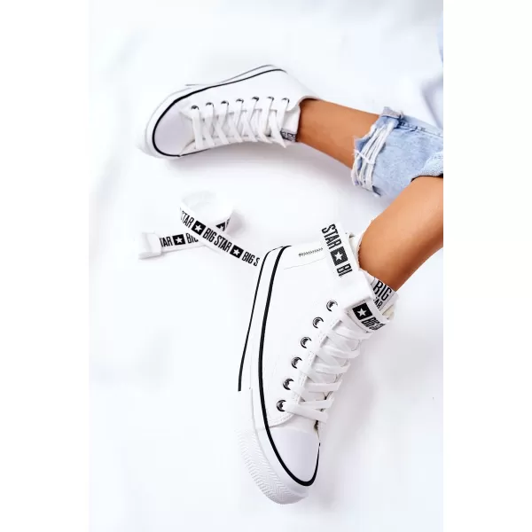  Дамски маратонки BIG STAR GG274027 WHITE Big Star Shoes 
