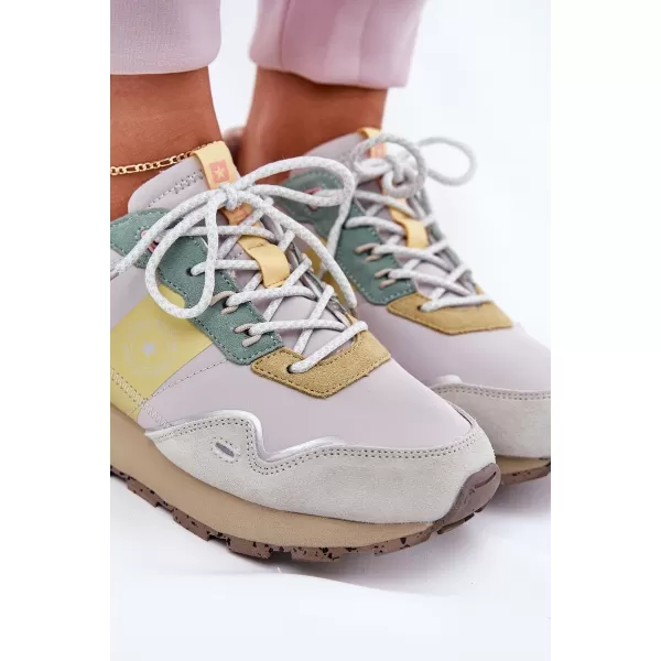  Дамски обувки BIG STAR RR274244 YELLOW/GREY Big Star Shoes 