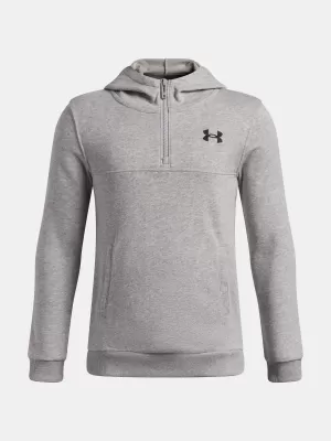 Суичър за момче UNDER ARMOUR UA RIVAL LW 1/4 ZIP HOODIE 6009316-011 СИВО