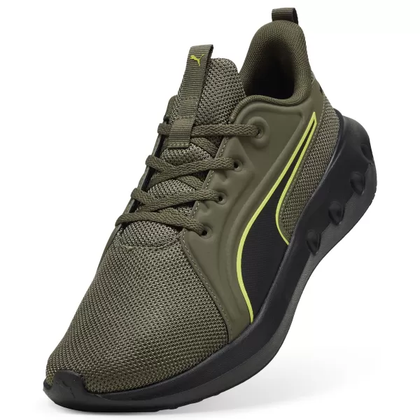  Ботуши PUMA SOFTRIDE CARSON 310154_22 ЛОДЕН ЗЕЛЕН/ЧЕРЕН/ЛУКС ЛАЙМ 