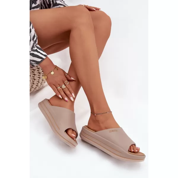  Дамски чехли BIG STAR SS274424 BEIGE Big Star Shoes 