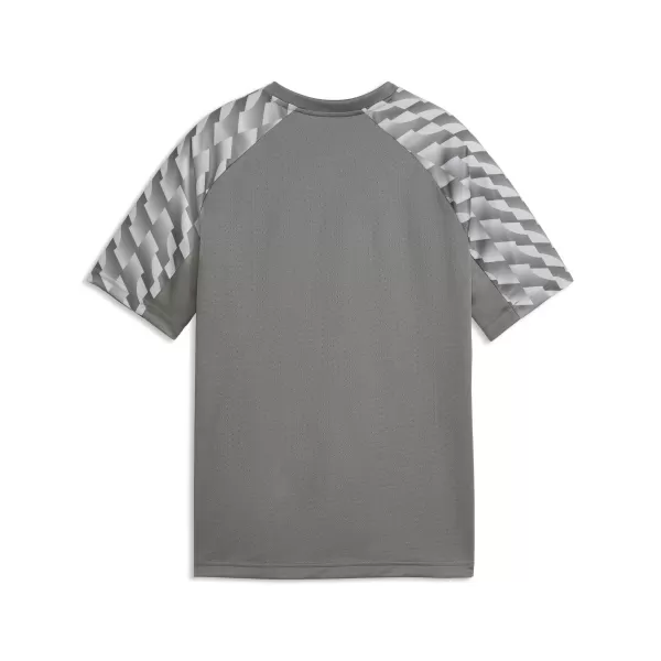  Детска тениска PUMA TEAMLIGA26 JERSEY JR 659723_13 FLAT MEDIUM GRAY/ ПЛОСКО СРЕДНО СИВО/ПУМА БЯЛО 
