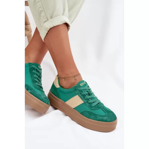  Дамски маратонки BIG STAR TT274163 GREEN Big Star Shoes 